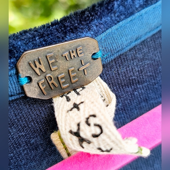 Free People Blue Velvet Tunic - NWT! - Picture 5 of 11